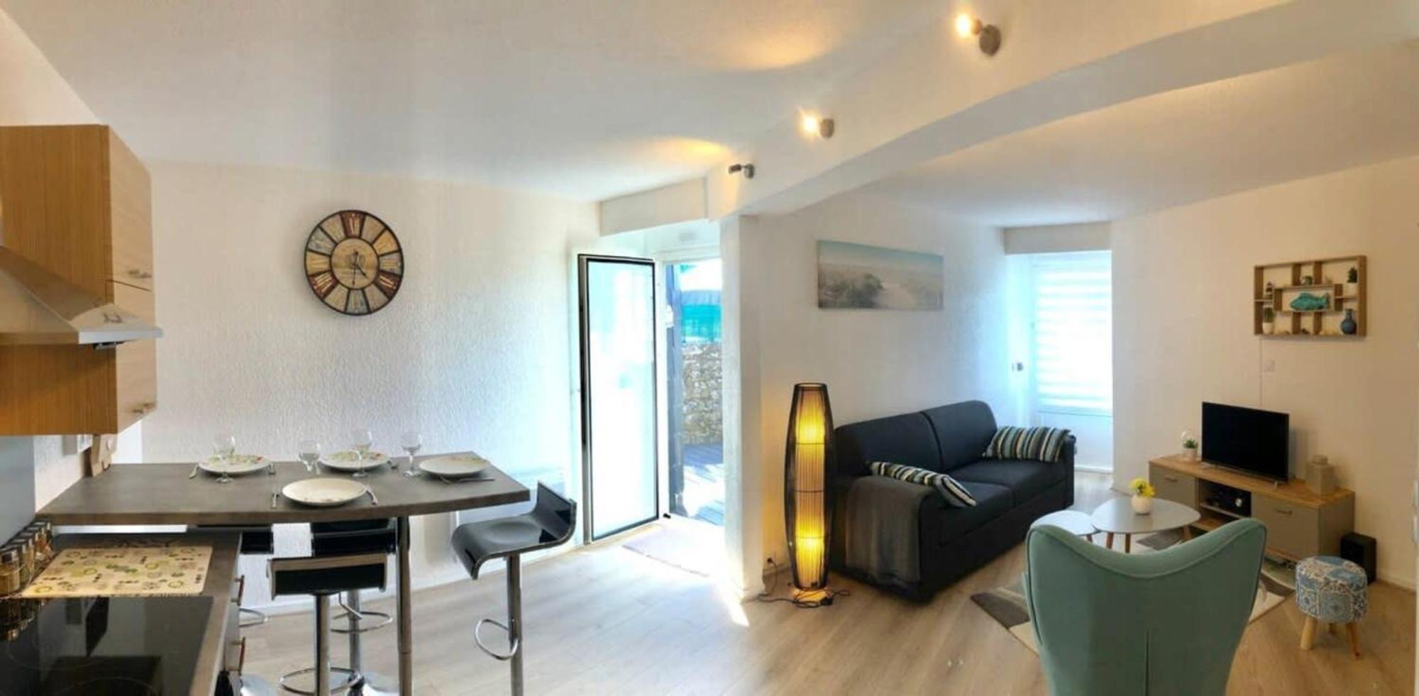 גידל Jolie Maisonnette Cosy Bord De Mer Terrasse מראה חיצוני תמונה